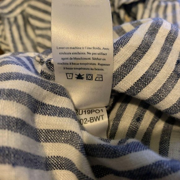 🔥SOLD🔥Faherty Marley Cropped Shirt Top Sleeveless - Picture 6 of 6